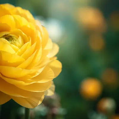 Fresh Yellow Spring Garden Bloom Close-Up