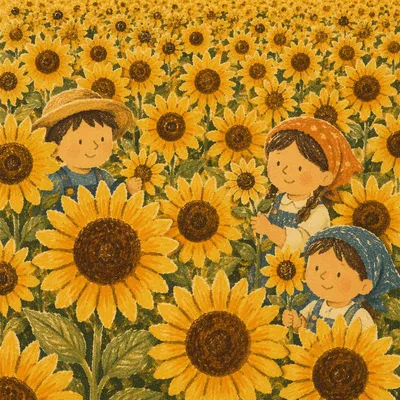 Radiant Summer Sunflower Field in Bloom
