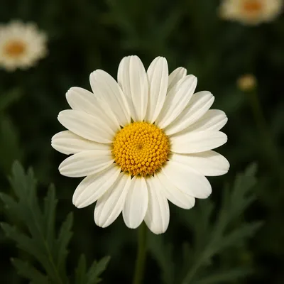 White Daisy in a Peaceful Garden