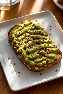 Trendy Avocado Toast Healthy Brunch Plate