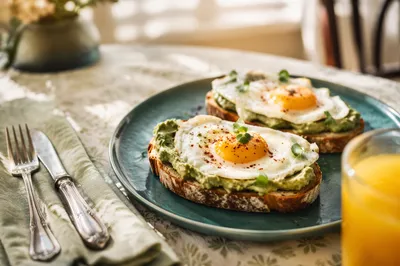 Trendy Avocado Toast Brunch with Egg