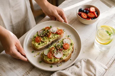 Healthy Avocado Toast Cafe Brunch
