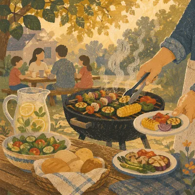 Summer Backyard Barbecue Fellowship