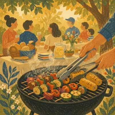 Summer Backyard Barbecue Fellowship Cookout