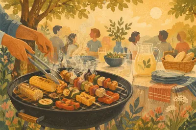 Summer Backyard Barbecue Fellowship Cookout