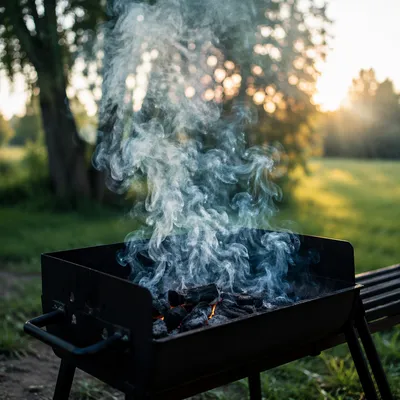 Smoky Summer Charcoal Grill Cookout