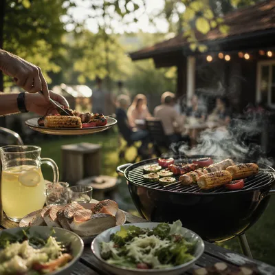 Backyard Summer Barbecue Fellowship Cookout