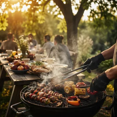 Summer Backyard Barbecue Fellowship Meal