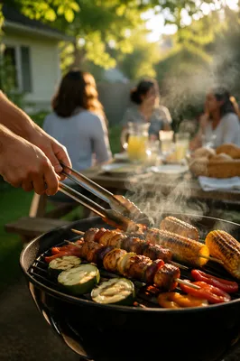 Summer Backyard Barbecue Fellowship Cookout