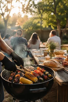 Summer Backyard Barbecue Fellowship Meal