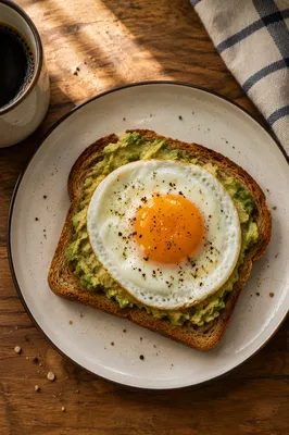 Cozy Avocado Egg Toast Breakfast Scene
