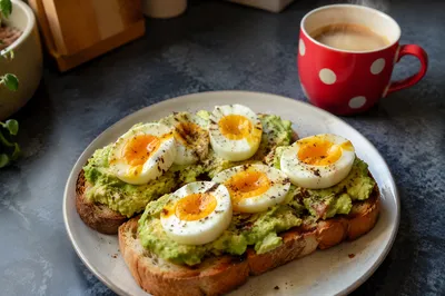 Cozy Avocado Egg Toast Breakfast Scene