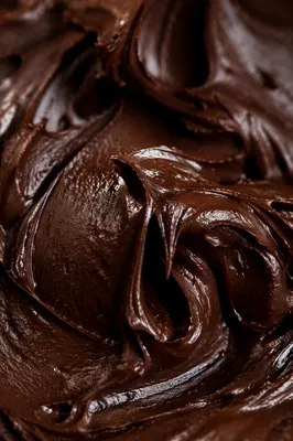 Decadent Dark Chocolate Ganache Macro Texture