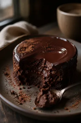 Rich Flourless Chocolate Cake Close-Up