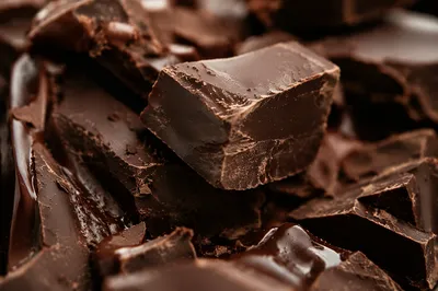 Rich Dark Chocolate Dessert Macro Close-Up
