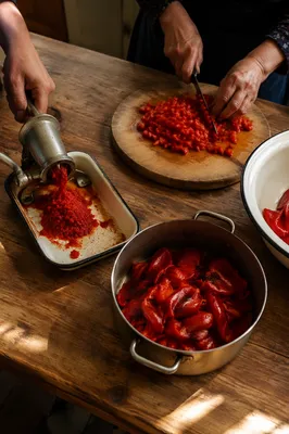 Communal Kitchen Hands Preparing Fellowship Meal