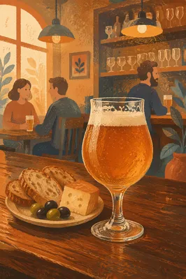 Amber Craft Beer and Rustic Pub Pairing