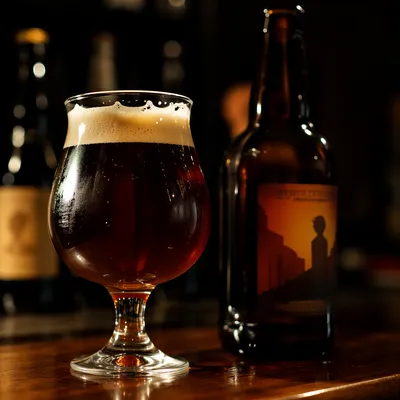 Amber Craft Beer on Moody Pub Bar