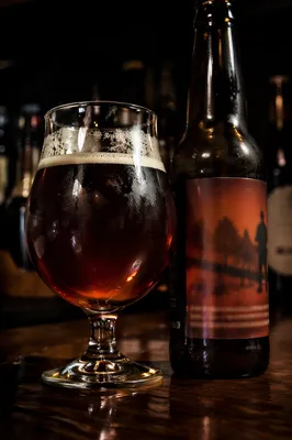 Amber Craft Beer on Moody Pub Bar