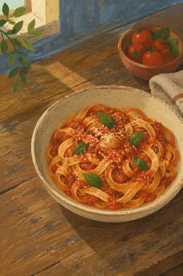 Rustic Italian Pasta with Tomato Basil