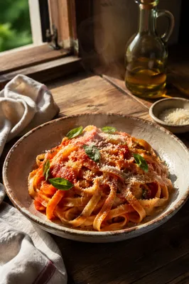 Rustic Italian Pasta with Tomato Basil