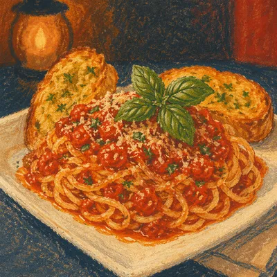 Cozy Tomato Basil Spaghetti Dinner