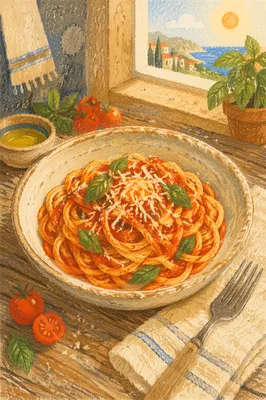 Rustic Italian Pasta with Tomato Basil