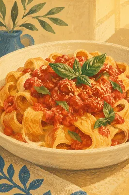 Rustic Tomato Basil Pasta Bowl