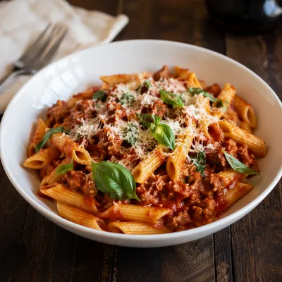 Rustic Italian Penne with Tomato Basil