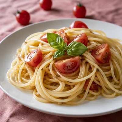 Homemade Italian Pasta with Tomato Basil