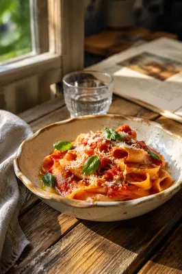 Rustic Italian Pasta with Tomato Basil