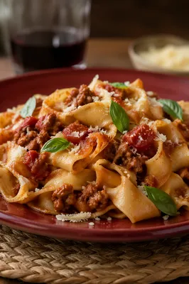 Rustic Italian Pasta With Tomato Basil
