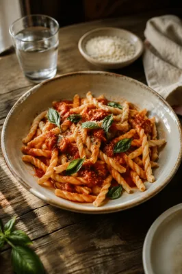 Rustic Tomato Basil Pasta Dinner