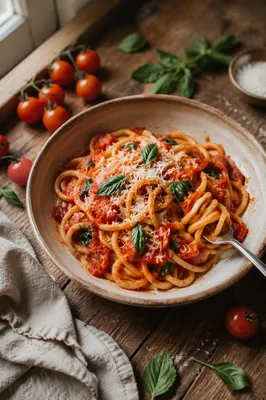 Rustic Italian Tomato Basil Pasta