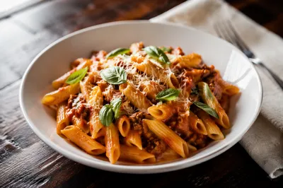 Rustic Italian Penne with Tomato Basil