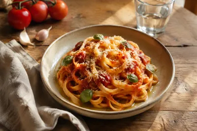 Rustic Italian Tomato Basil Pasta