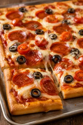 Fresh Pepperoni Pizza Slice Close Up