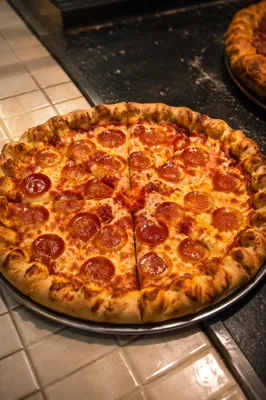 Fresh Pepperoni Pizza with Golden Stuffed Crust