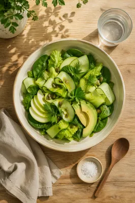 Healthy Green Salad Bowl for Gratitude
