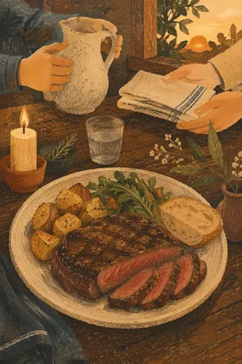 Grilled Steak Fellowship Dinner Plate