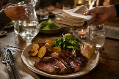 Grilled Steak Fellowship Dinner Plate