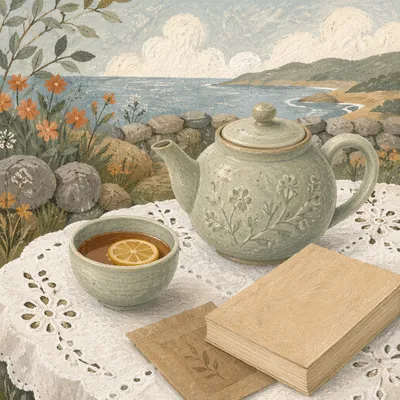 Cozy Ceramic Teapot and Tea Cup