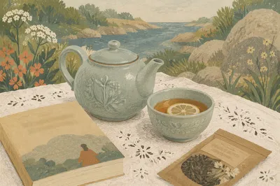 Cozy Ceramic Teapot and Tea Cup