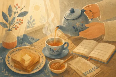 Cozy Ceramic Teapot Morning Hospitality