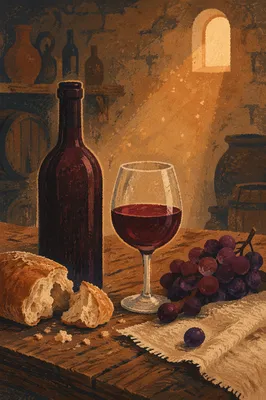 Rustic Wine Cellar Fellowship Table