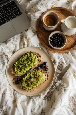 Cozy Avocado Toast Brunch Flat Lay