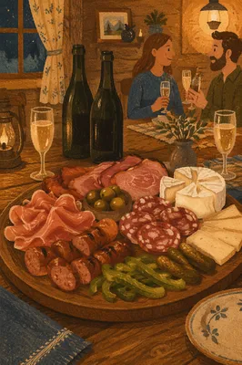 Rustic Charcuterie Board for Cozy Fellowship