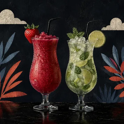 Moody Berry and Mint Citrus Cocktails