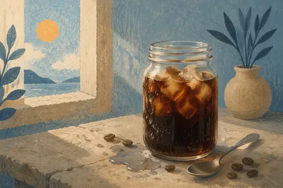 Refreshing Cold Brew Jar with Ice