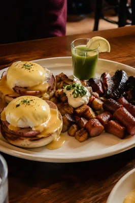 Cozy Eggs Benedict Brunch Plate